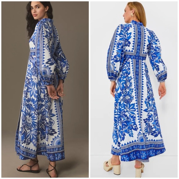 NWT Farm Rio Off-White Flora Tapestry Maxi Dress SZ XS - Picture 8 of 8